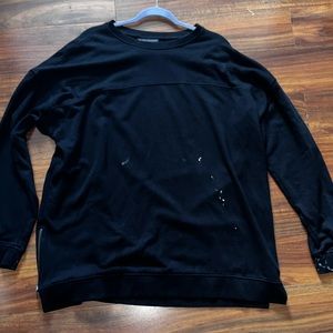 No Boundaries oversized men’s sweater (black)